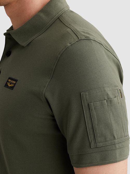 PME Legend American Classic Polo Shirt Thyme Model / Detail