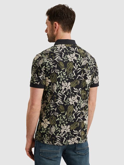 PME Legend Poloshirt Piqué Navy Model / Achterkant