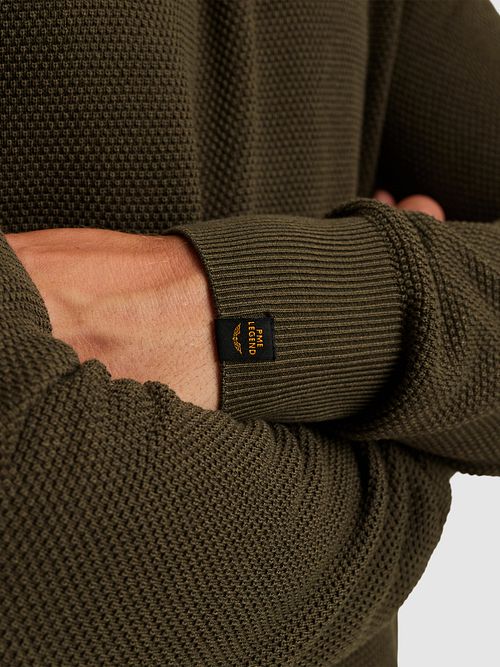 PME Legend Structure Pullover Beluga Grün