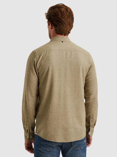 PME Legend Shirt Structure Khaki Model / Achterkant