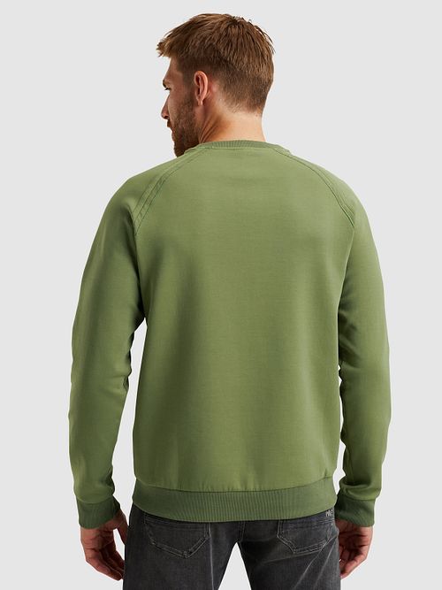PME Legend Sweater Logo Loden Grøn Model / Achterkant