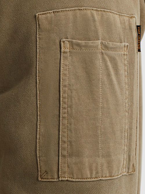 PME Legend Sweater Logo Silver Blue Model / Detail