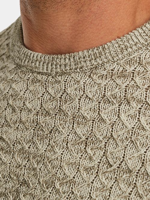Sweter PME Legend Mouliné Structure w kolorze greige Model / Detail