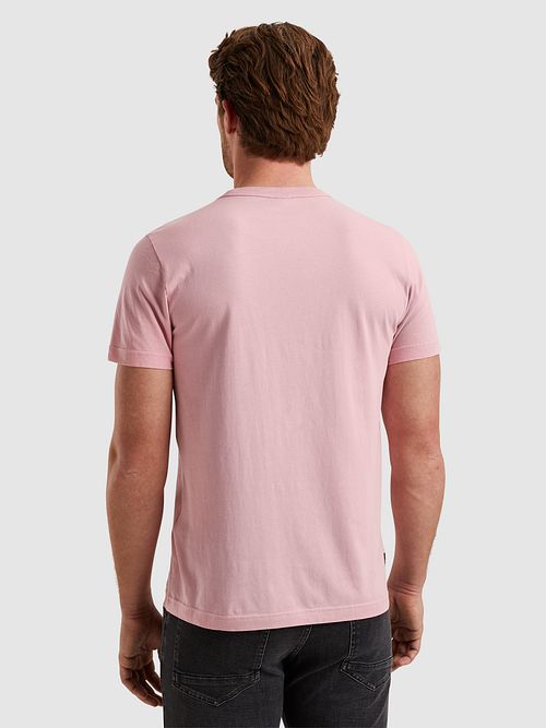 PME Legend T-skjorte Logo Artwork Rosa Model / Achterkant