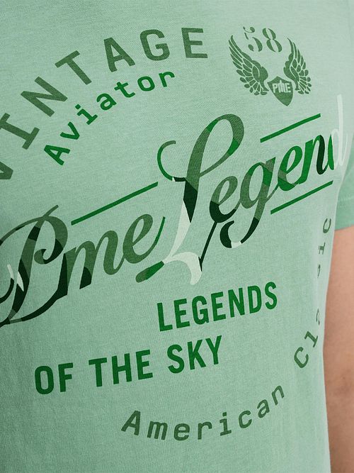PME Legend T-skjorte Logo Artwork Turkis Model / Detail