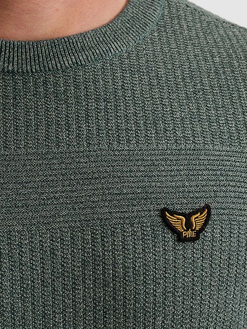 PME Legend Structure Pullover Melange Stargazer Model / Detail