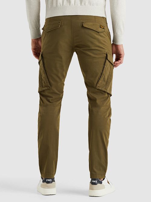 PME Legend Nordrop Cargo Trousers Olive Green Model / Achterkant