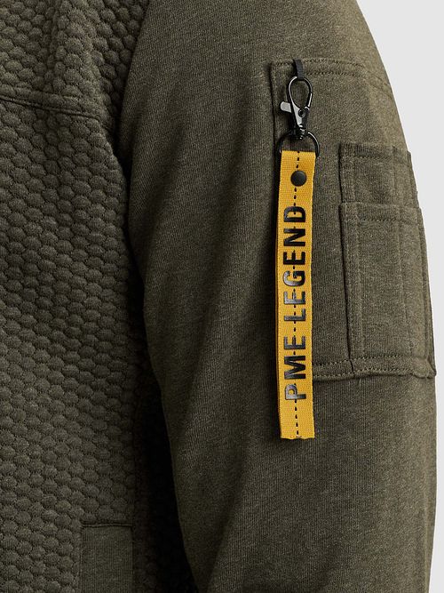 PME Legend Vest Jacquard Interlock Grøn Model / Detail