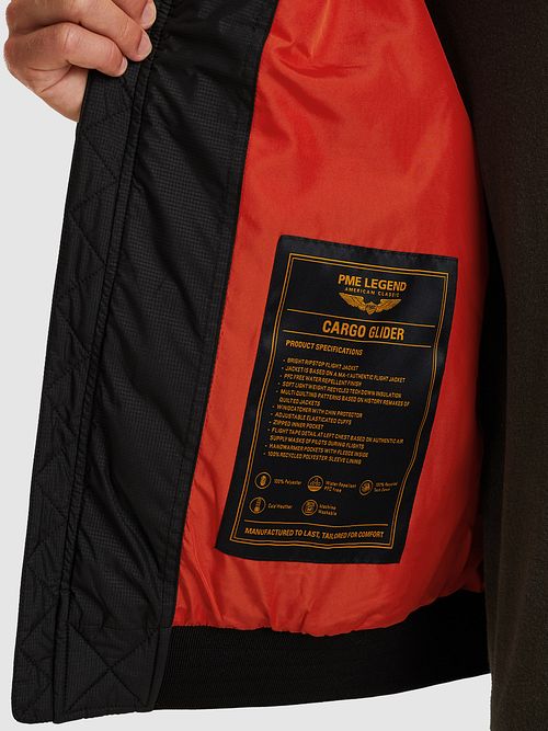 PME Legend Veste Cargo Glider Noir Model / Detail