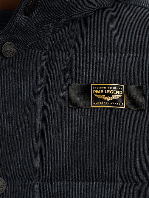 PME Legend Veste Gobbler Corduroy Marine Model / Detail
