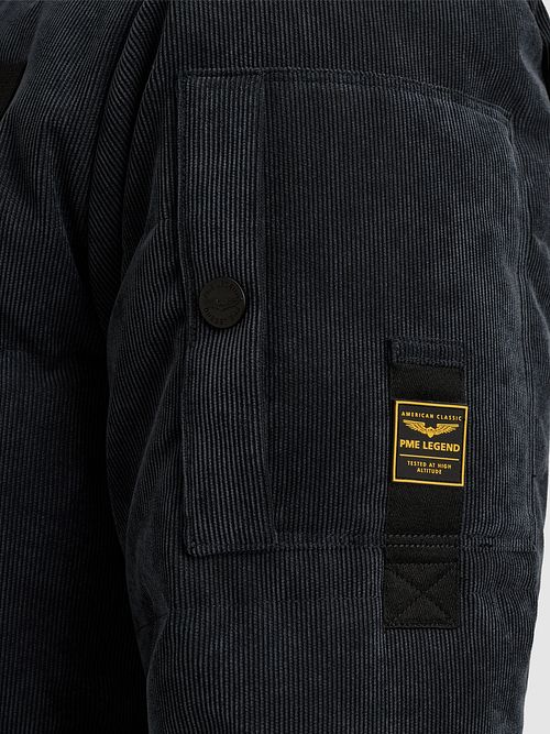 PME Legend Veste Gobbler Corduroy Marine Model / Detail