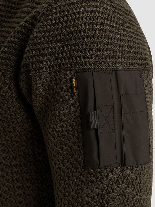 PME Legend Veste Structure Vert Beluga Model / Detail