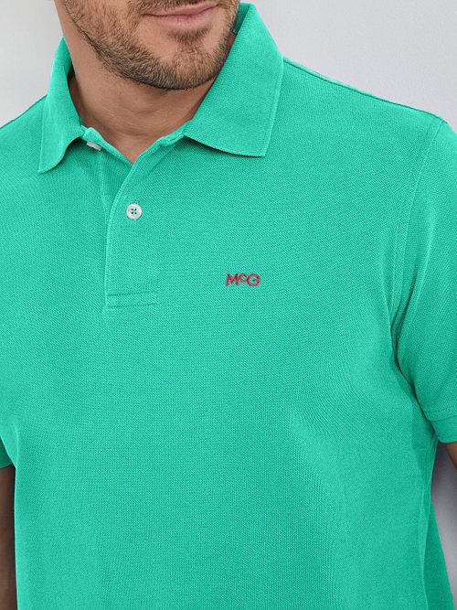 Polo piqué McGregor verde medio Model / Detail