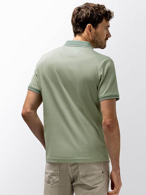Polo State of Art Effectknit Vert Model / Achterkant