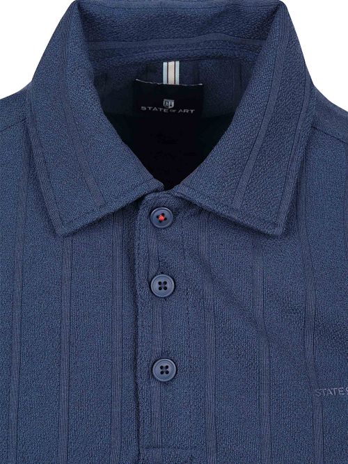 Polo State of Art in jersey drop needle blu navy Product / Detail