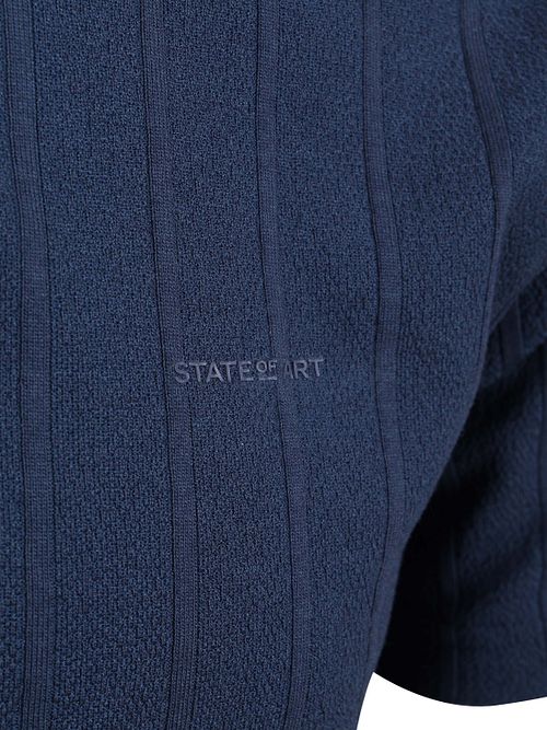 Polo State of Art in jersey drop needle blu navy Product / Detail