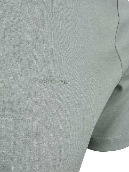 Polo State of Art Jade modern fit de punto interlock verde Product / Detail