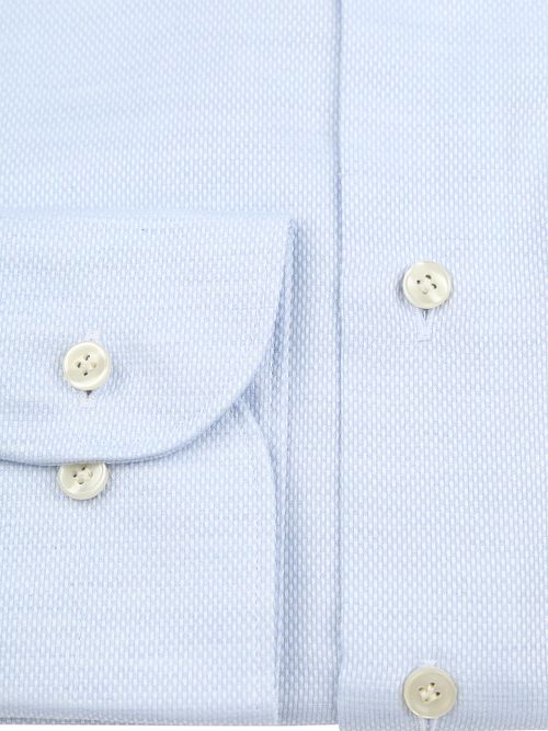 Profuomo Basketvev Skjorte Lyseblå Product / Detail