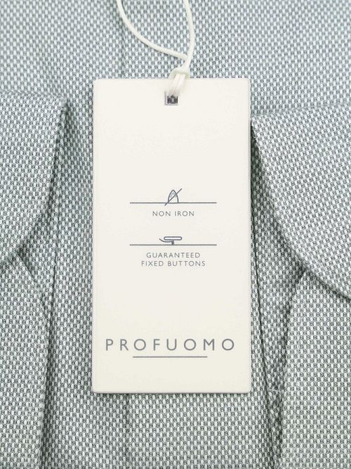 Profuomo Basketweave Shirt Green Product / Detail