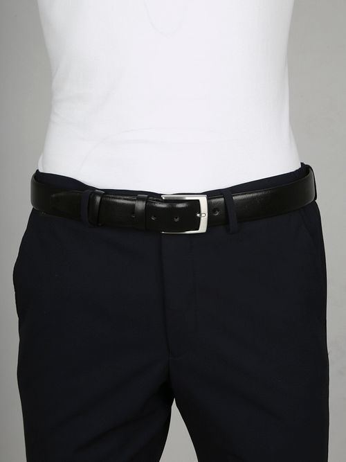 Profuomo Ceinture en Cuir Roma Bleu Foncé Model / Voorkant