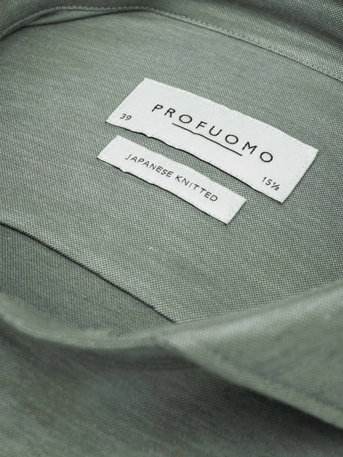 Profuomo Chemise Tricotée Japonais Melange Vert