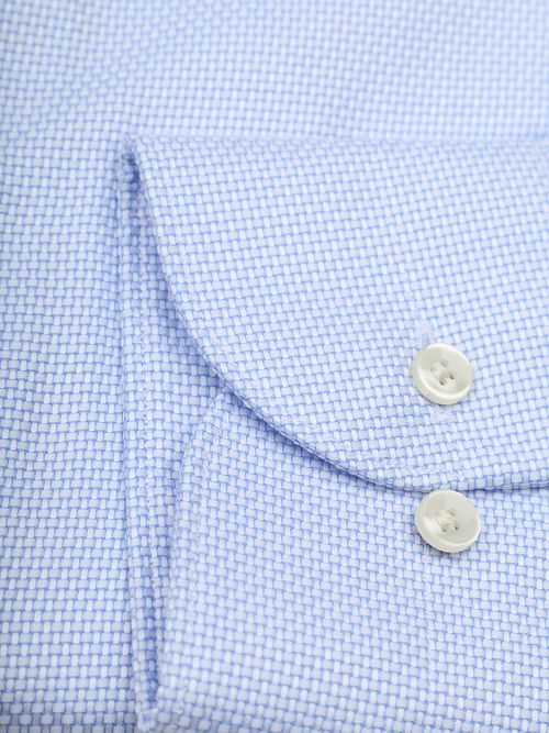 Profuomo Chemise Dobby Bleu Clair Product / Detail