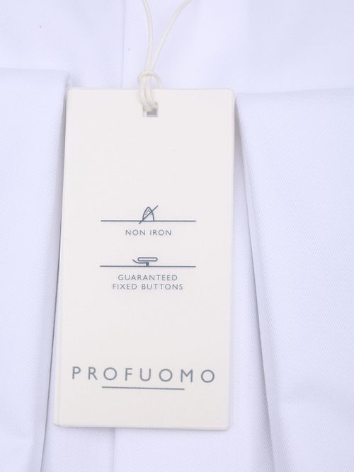 Profuomo Chemise Cut Away Manchette Double Blanche Product / Detail