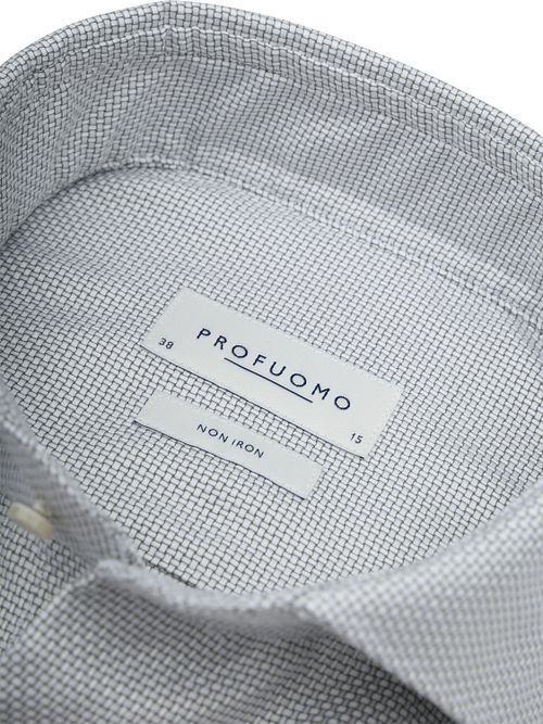 Profuomo Chemise Dobby Vert Clair Product / Detail