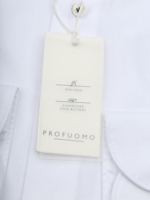 Profuomo Chemise Twill Blanche