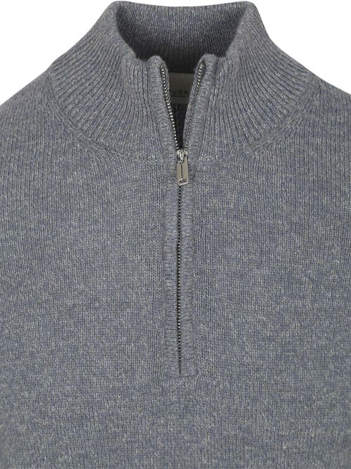 Profuomo Half Zip Jersey Lana Blue Product / Detail