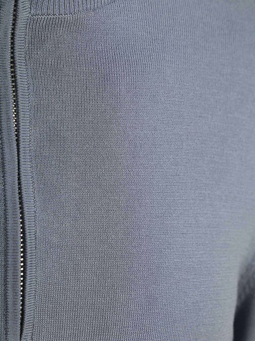 Profuomo Half Zip Pullover Luxury Basic Blue Product / Detail