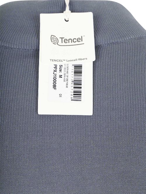 Profuomo Halv Lynlås Pullover Luksus Basis Blå Product / Detail