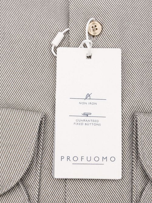 Profuomo Heavy Twill Overhemd Groen