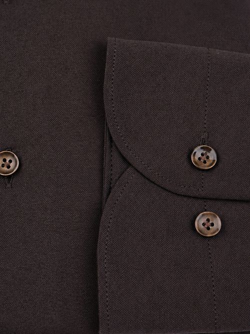 Profuomo Japanese Knitted Hemd Braun
