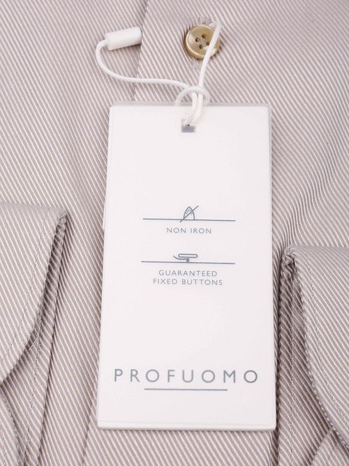 Profuomo Heavy Twill Hemd Beige