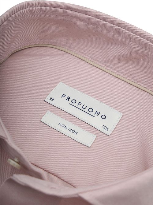 Profuomo Twill Hemd Hellrosa Product / Detail