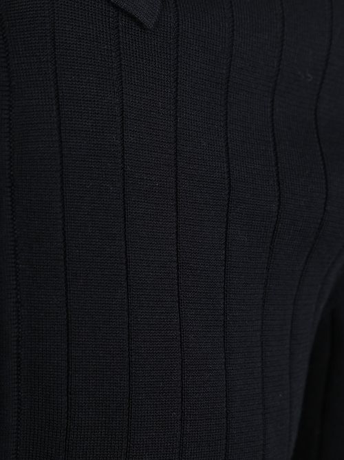 Profuomo Longsleeve Polo Shirt Dropneedle Navy Product / Detail