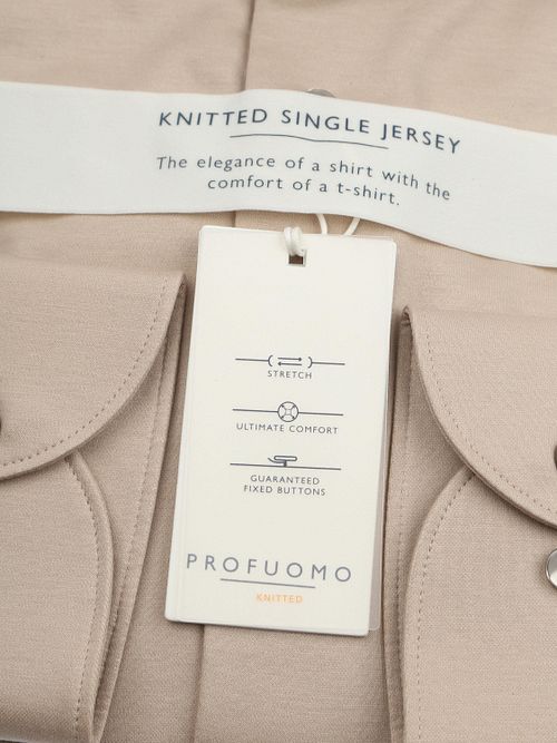 Profuomo Knitted Hemd Beige Product / Detail