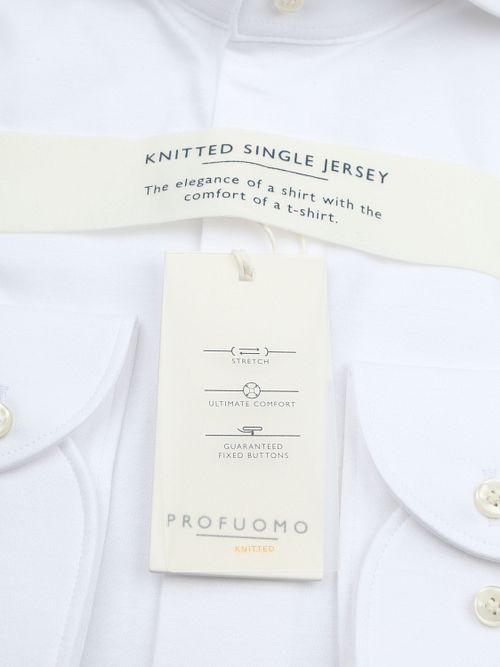 Profuomo Knitted Hemd Weiß Product / Detail