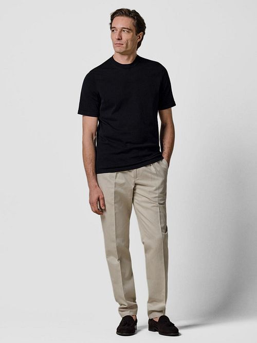 Profuomo Knitted T-Shirt Navy Model / Voorkant
