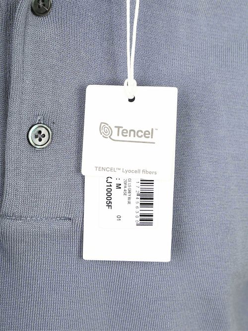 Profuomo Longsleeve Poloshirt Luxury Basic Blau