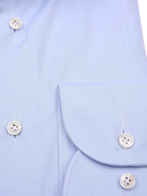 Profuomo Twill Overhemd Supima Cotton Lichtblauw