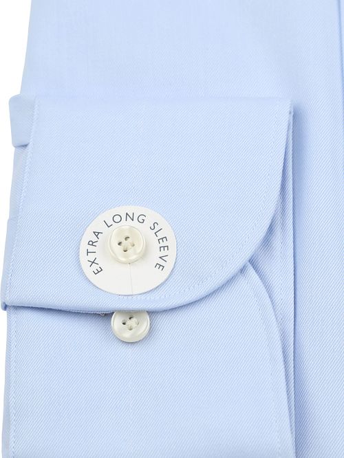 Profuomo Twill Overhemd Extra Lange Mouwen Lichtblauw Product / Detail