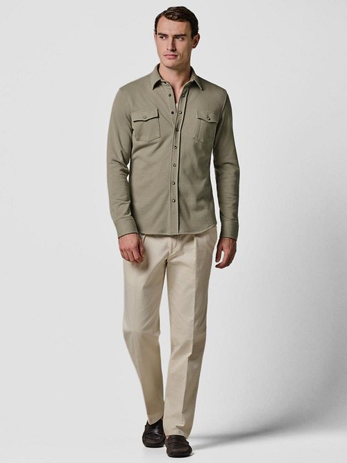 Profuomo Overshirt Western Grön Model / Voorkant