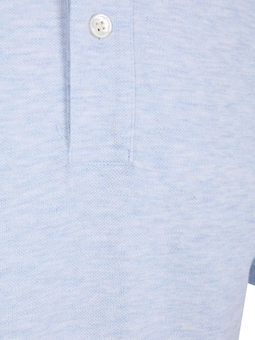 Profuomo Piqué Poloshirt Melange Ljusblå Product / Detail