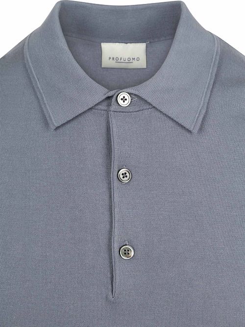 Profuomo Polo Luksus Basic Blå Product / Detail