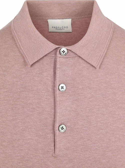 Profuomo Polo Luksus Basic Lyserød Product / Detail