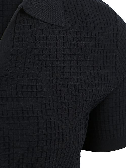 Profuomo Polo Shirt Riva Structure Navy Product / Detail