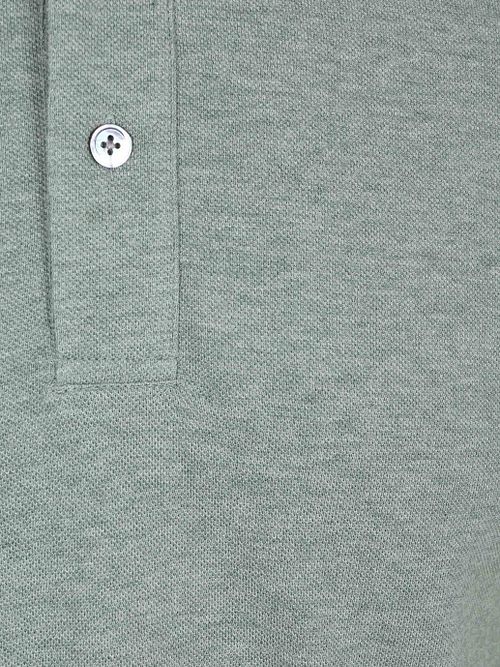 Profuomo Piqué Polo Shirt Melange Green Product / Detail