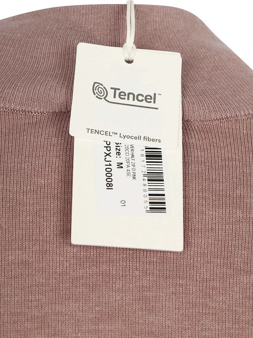 Profuomo Pullover Half Zip Luxury Basic Rose